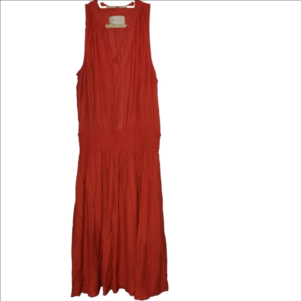 Brochu Walker Vermillion Francine Midi Dress Size Large - Picture 2 of 9